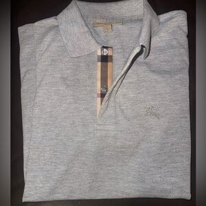 Men’s Burberry Shirt sleeve Polo Grey size L